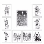 A collection of prints by Christian fantasy artist Dean Zachary