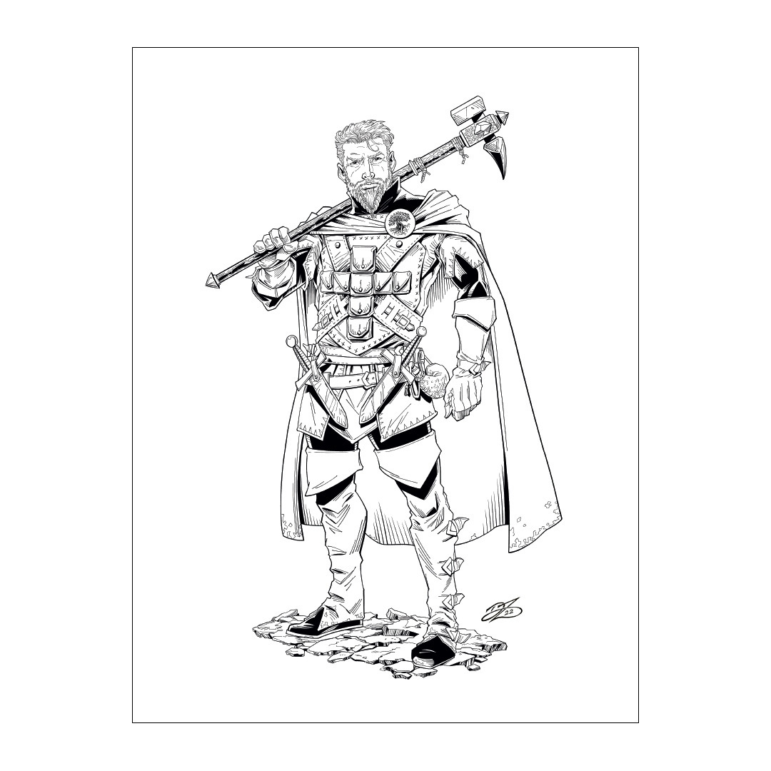 Dean Zachary Lightraider Knight Print